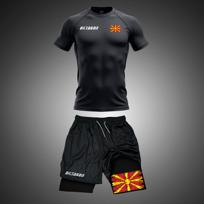 Rendimiento de la camiseta Rashguard Macedonia