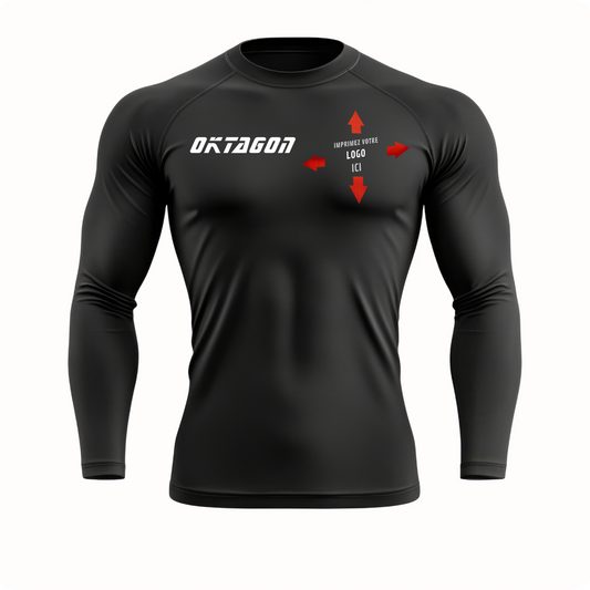 Camiseta Rashguard personalizada con tu logotipo - Manga larga