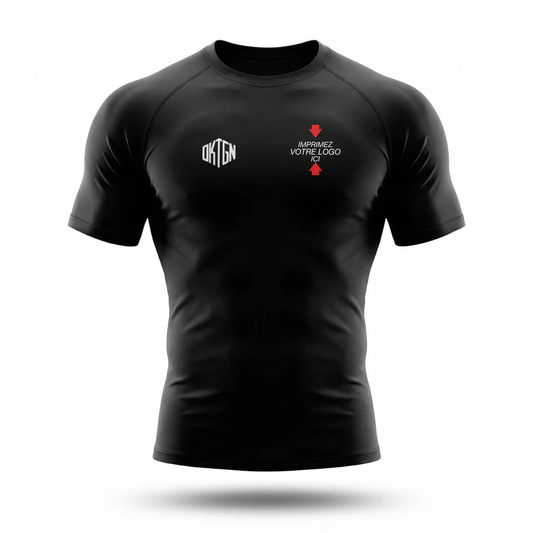Rashguard personnalise noir face