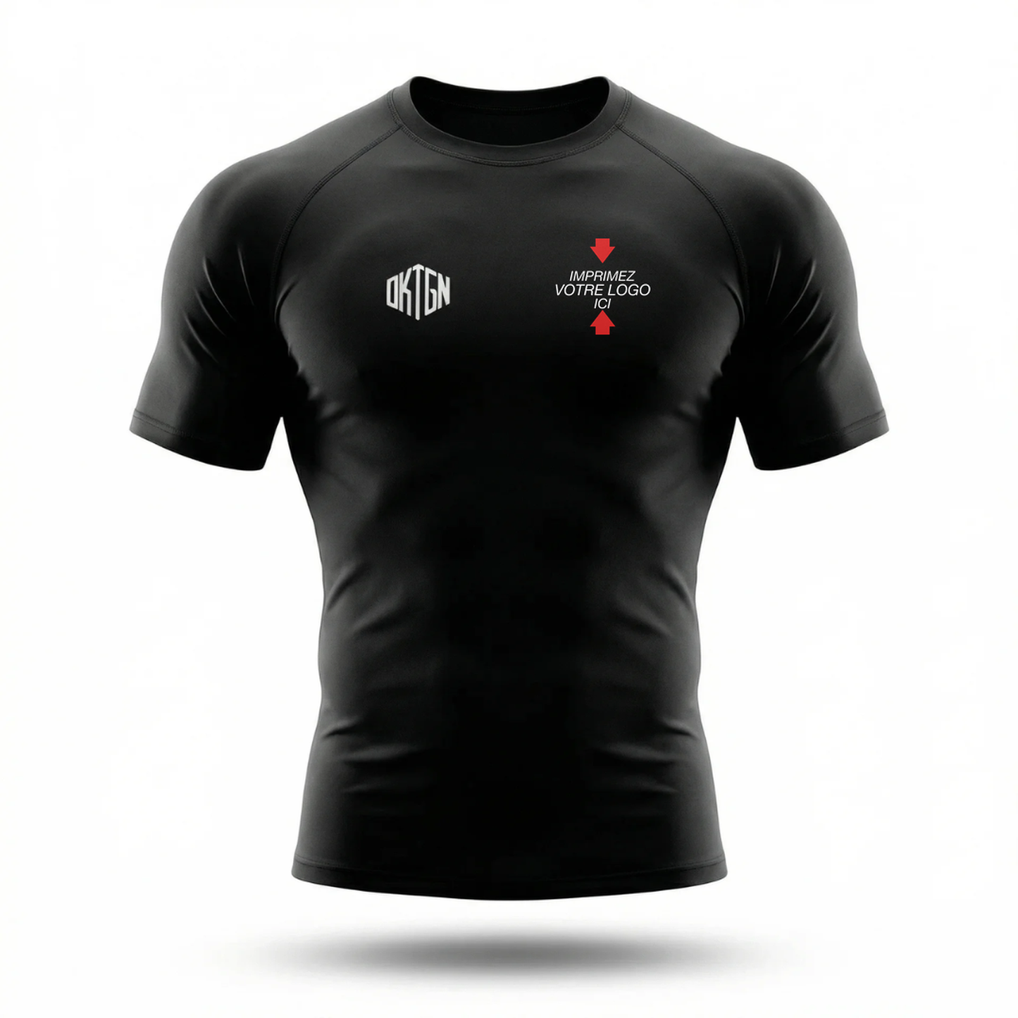 Rashguard noir face