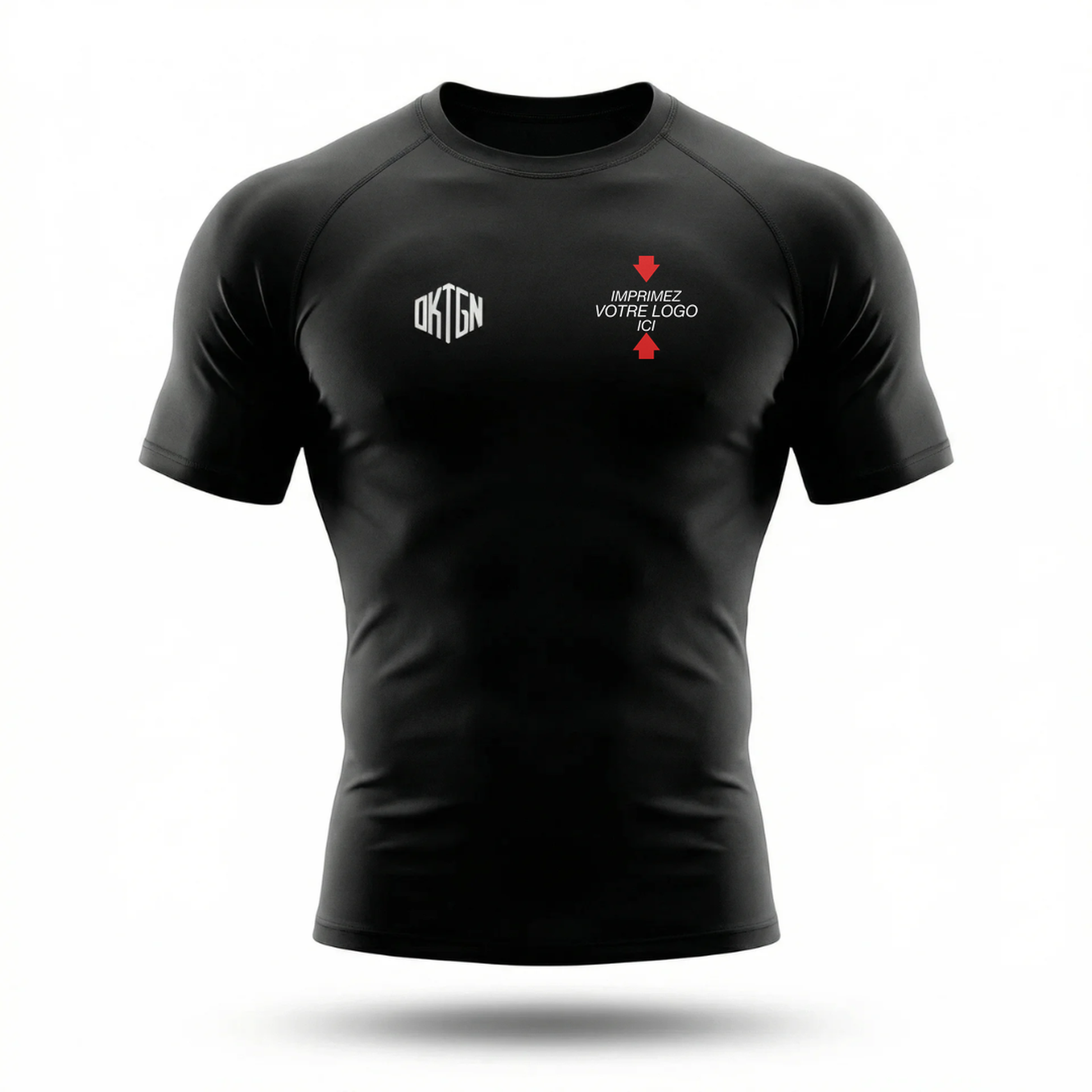 Rashguard noir face