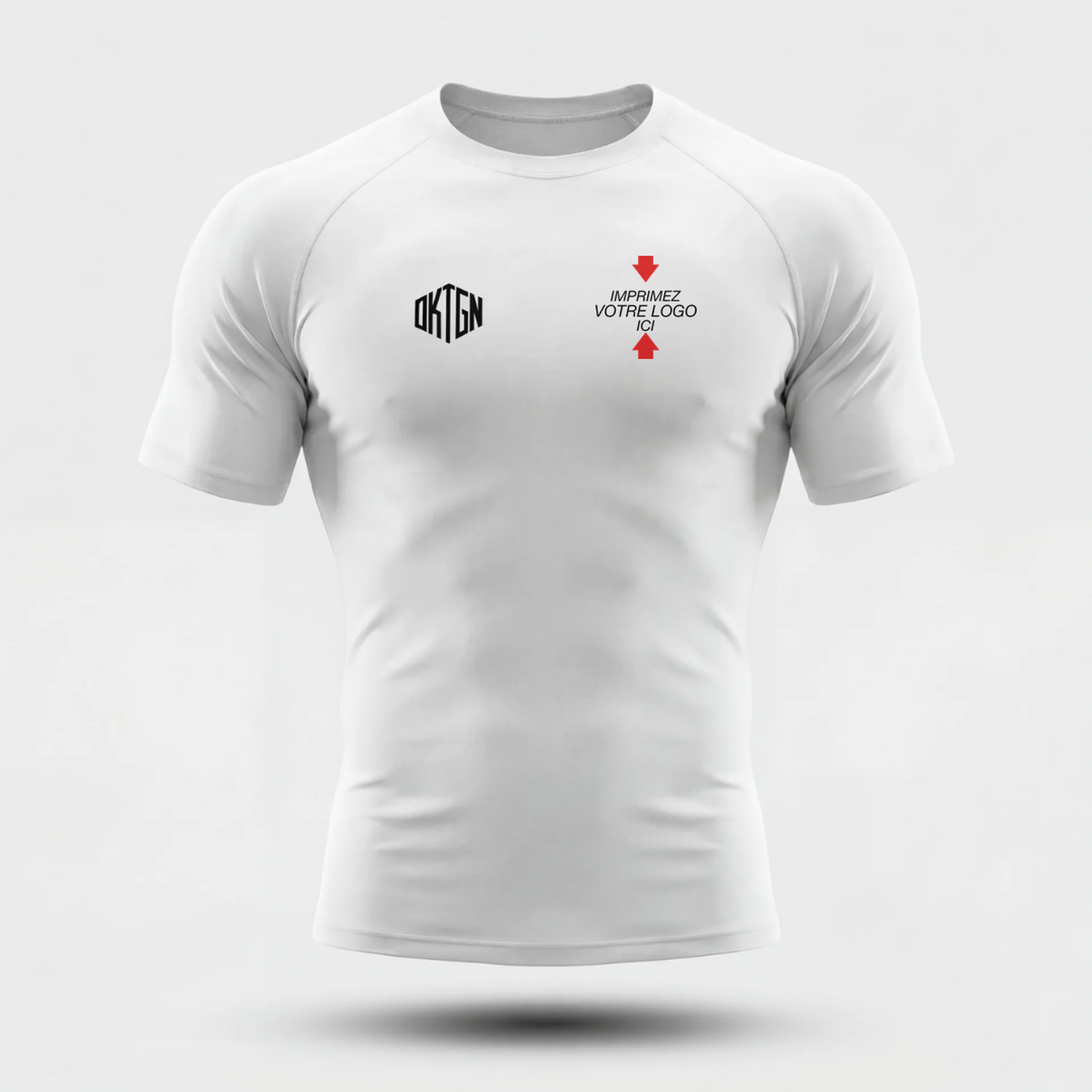Rashguard blanc face