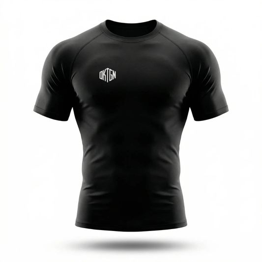 Rashguard face noir