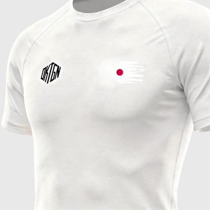 Rashguard Japon detail blanc
