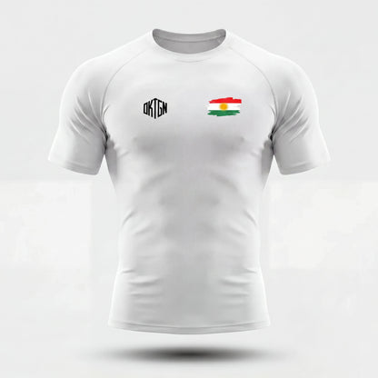Rashguard Kurdistan face blanc