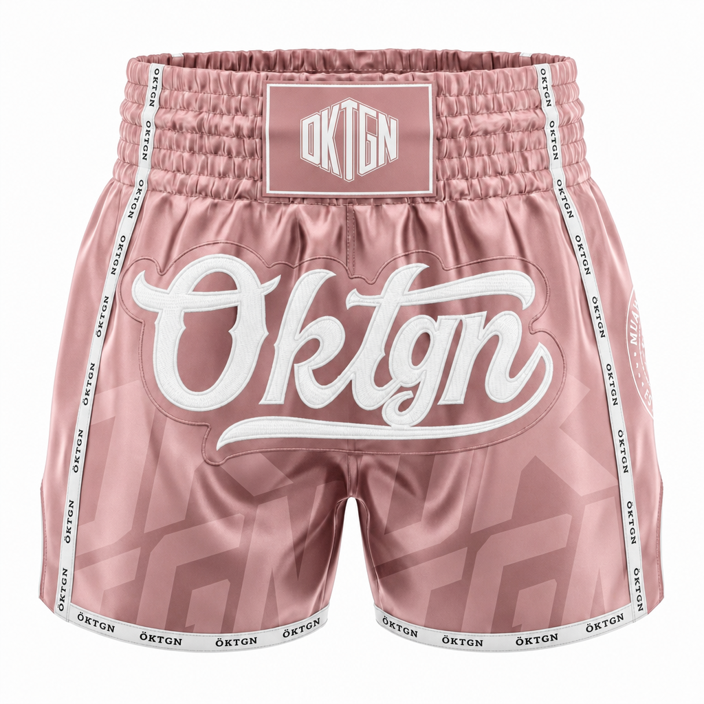 Short Muay Thai OKTAGON rose face