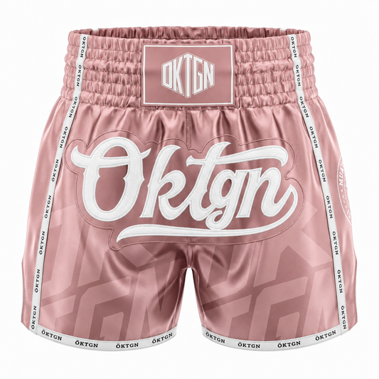 Short Muay Thai OKTAGON rose face