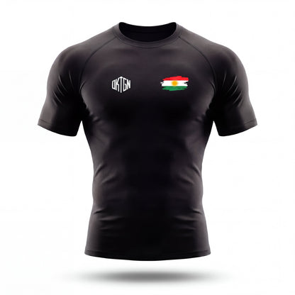Rashguard Kurdistan face noir