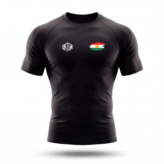 Rashguard Kurdistan face noir