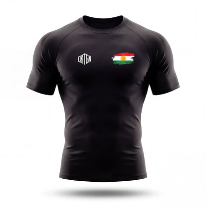 Rashguard Kurdistan face noir