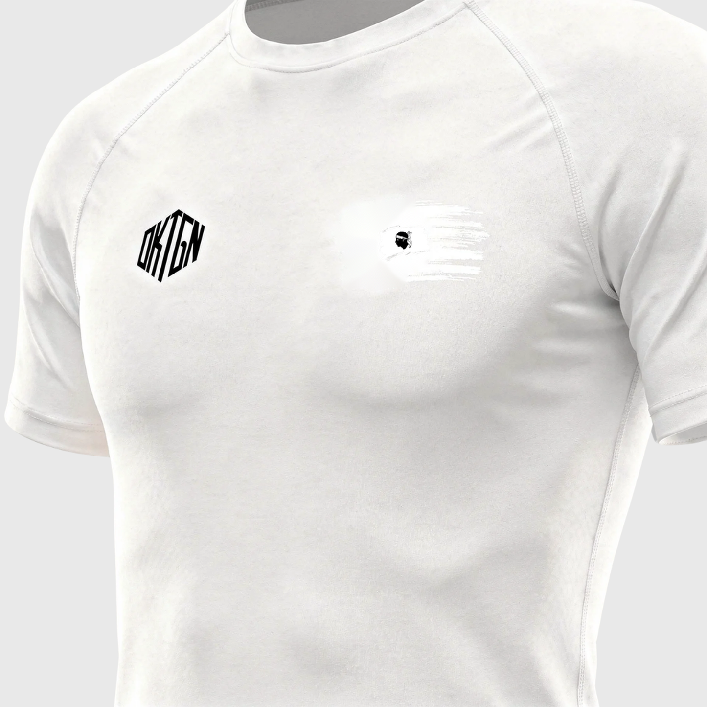 Rashguard Corse detail blanc