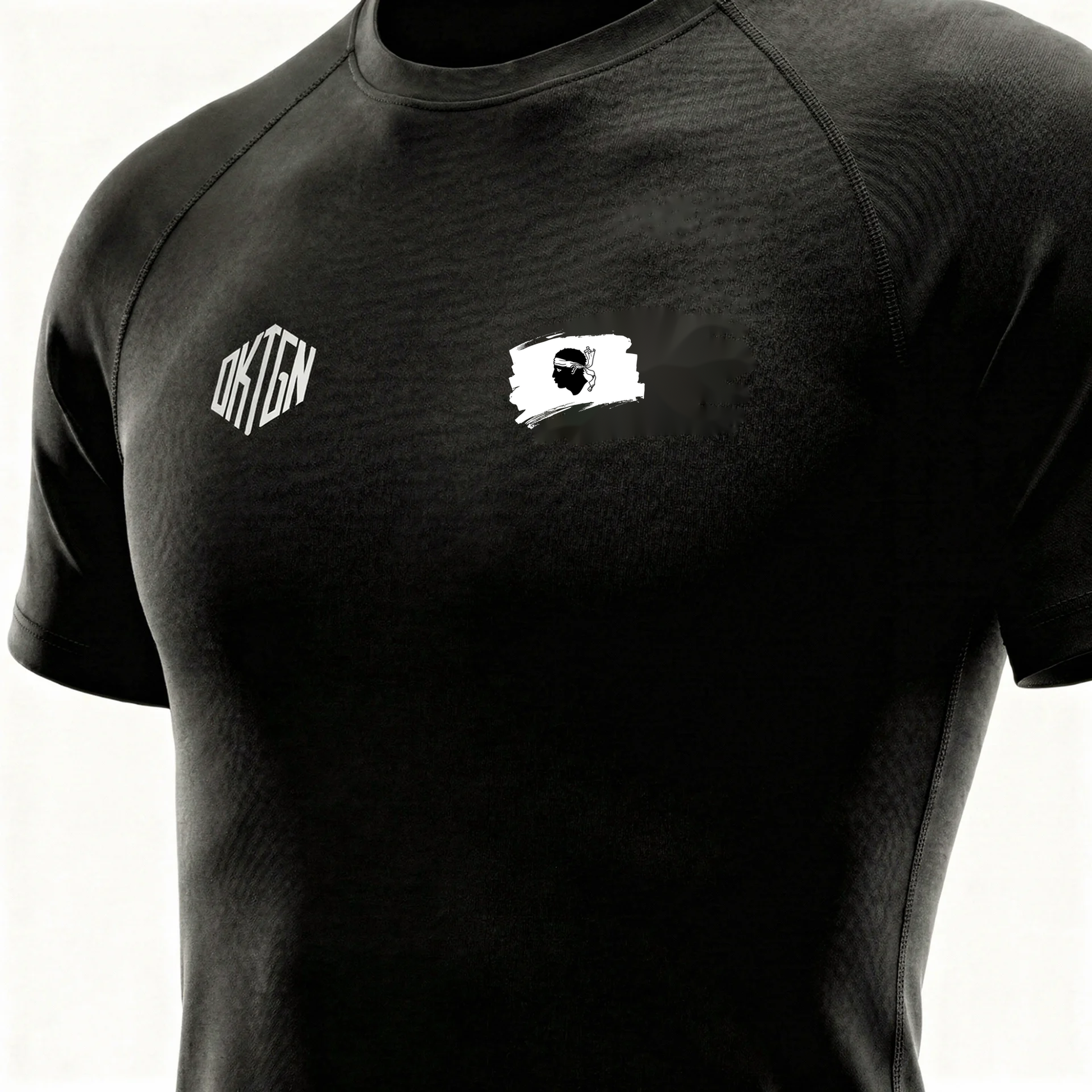 Rashguard Corse detail noir