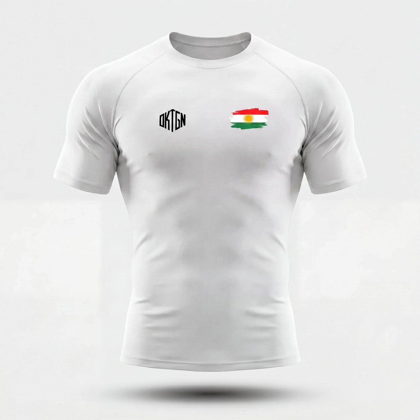 Rashguard Kurdistan face blanc