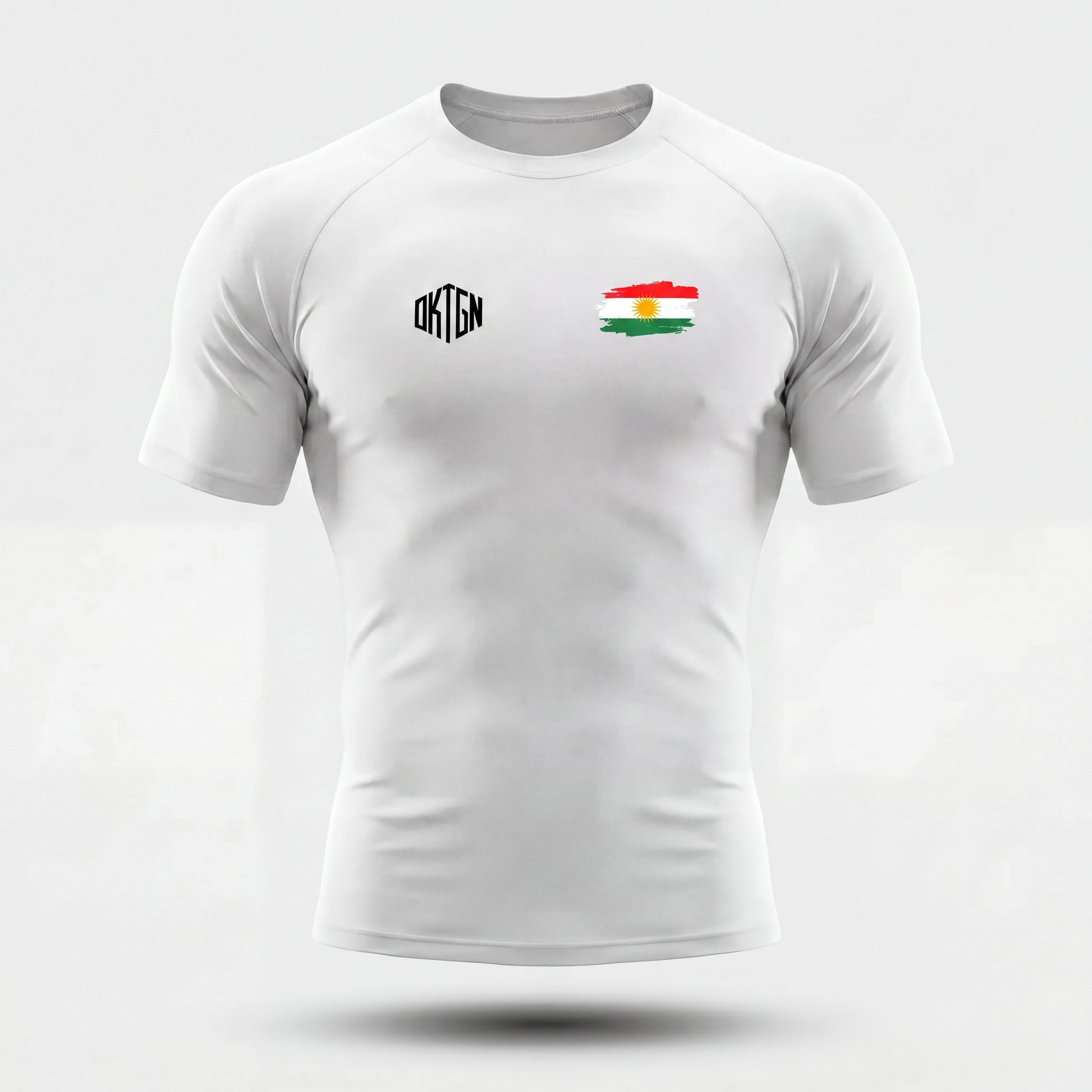 Rashguard Kurdistan face blanc