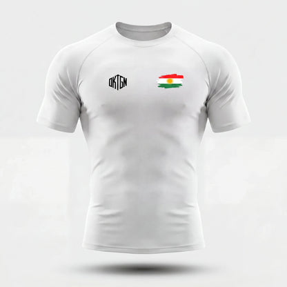 Rashguard Kurdistan face blanc
